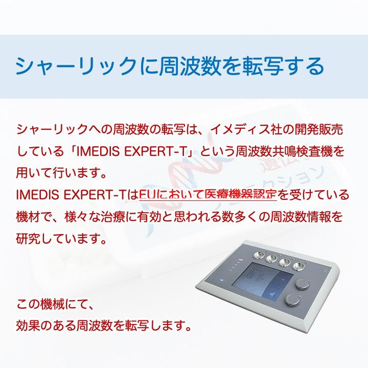 医療機器IMEDIS EXPERTを使用して周波数を転写