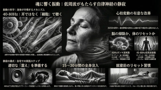 【音で自律神経を整える】 40-80Hzの低周波振動が心拍変動を改善する最新エビデンスと実践法 | イメディスLab